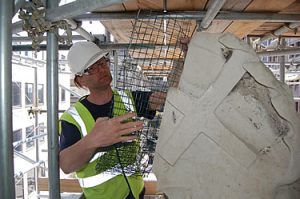 Forming a wire cage around the armature - images by Harris Digital Productions